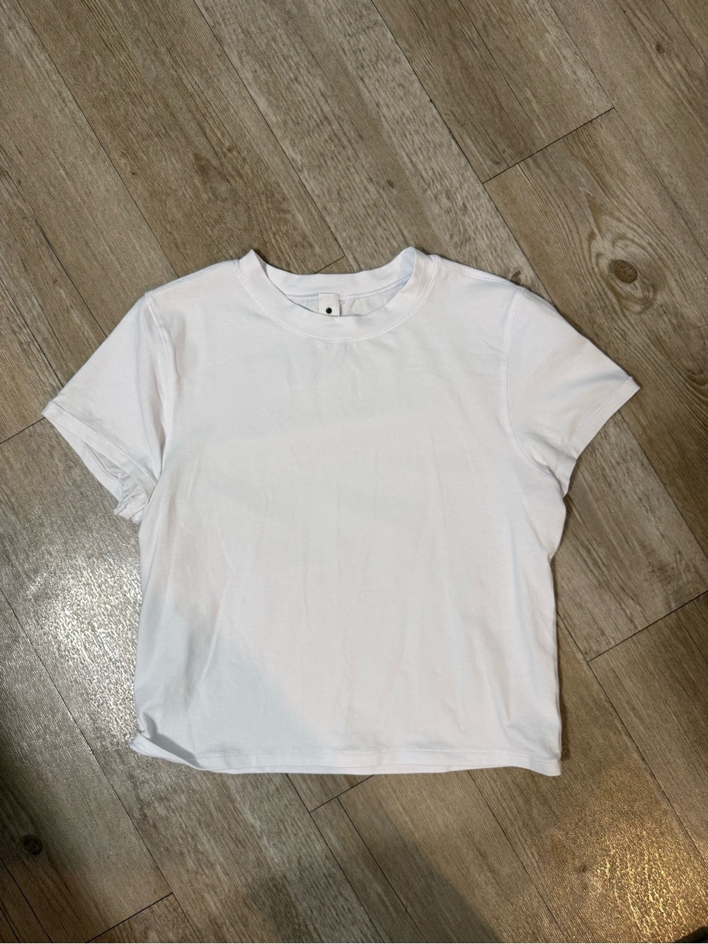 Yogalicious White Short Sleeve Crewneck Tee
